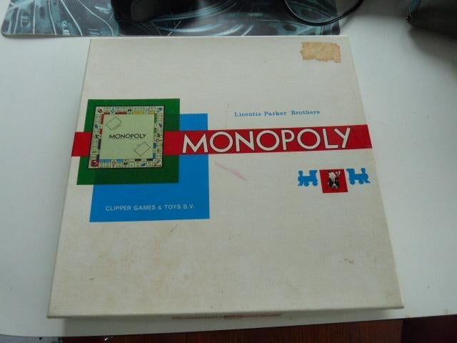 Vintage Monopoly Parker Clipper games & toys jaren 60, Een of twee spelers, Ophalen of Verzenden, Gebruikt, Parker