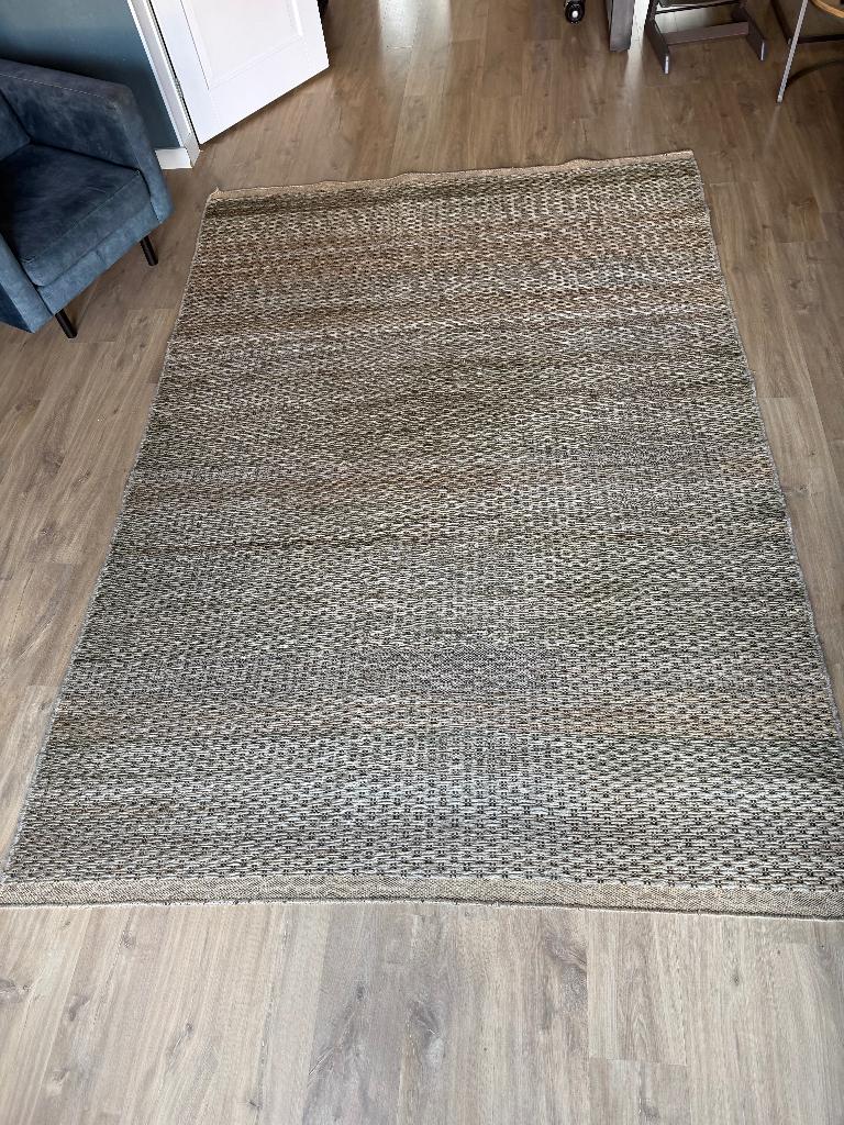 Brinker carpets Jute vloerkleed - Crowd Groen 200x290cm, Ophalen, 200 cm of meer, Zo goed als nieuw, 200 cm of meer