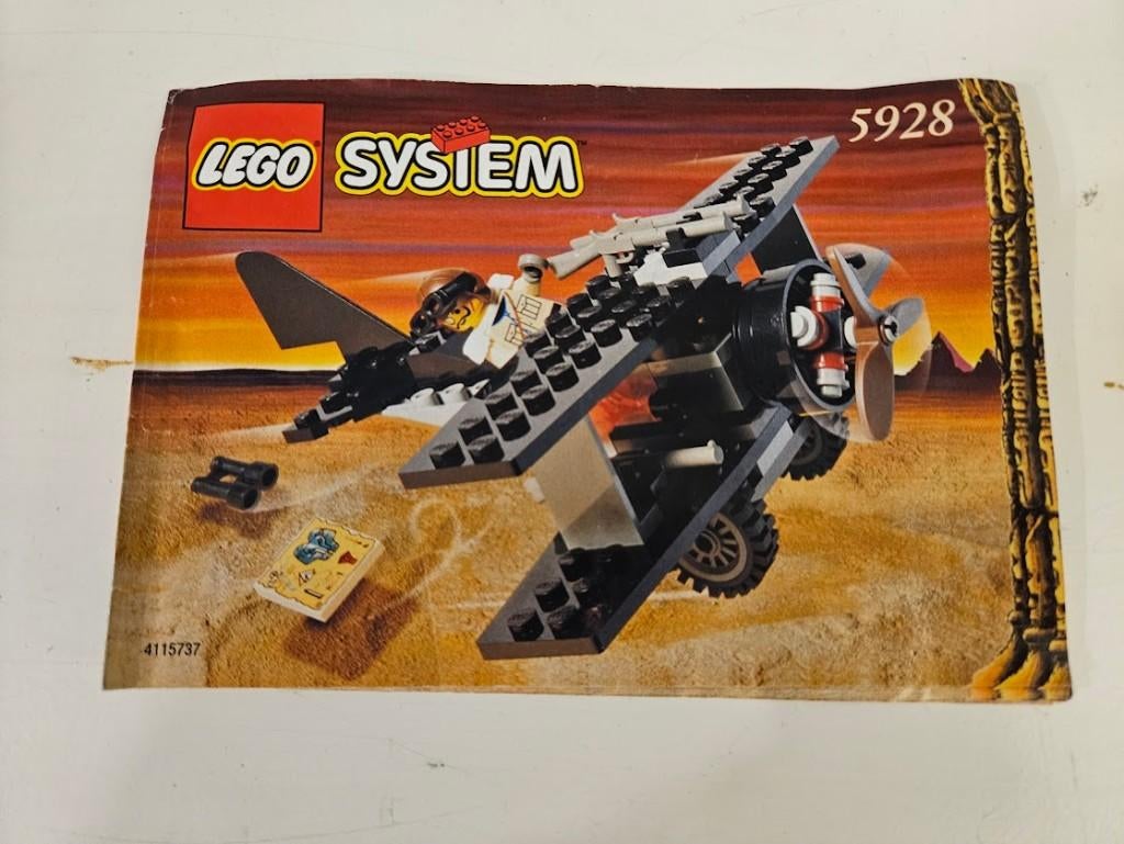 Lego nr 5928 gevechtsvliegtuig, Kinderen en Baby's, Speelgoed | Duplo en Lego, Ophalen, Lego, Zo goed als nieuw, Compleet
