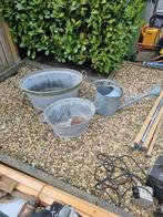 Zinken tuinmaterialen: teil, emmer en gieter, Ophalen, Gebruikt