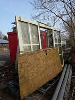 Groot kunstof kozijn met glas midden 1 openslaande deuren., Tuin en Terras, Ophalen of Verzenden, Minder dan 180 cm