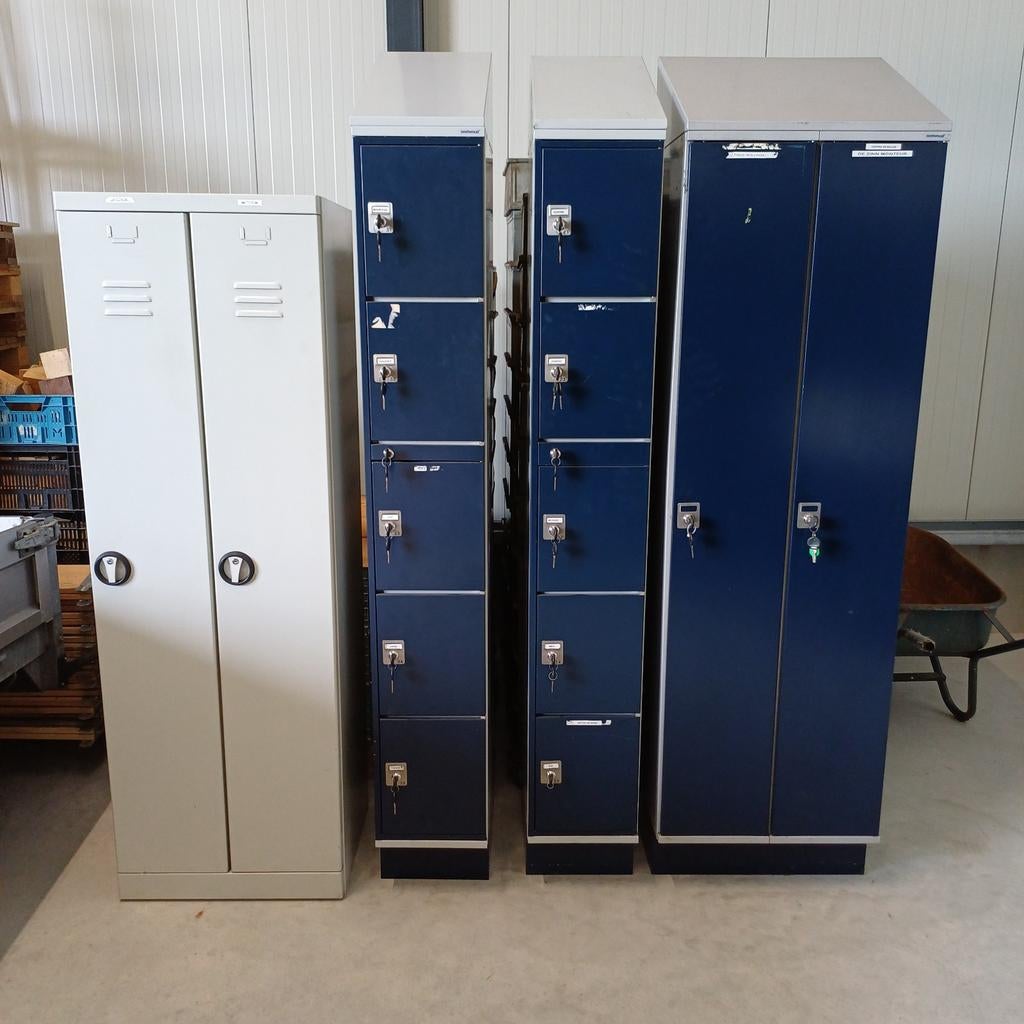 Partij lockerkasten lockers werkplaats ijzeren kasten, Huis en Inrichting, Kasten | Lockerkasten, Ophalen