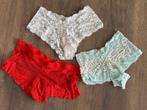 3 kanten Hunkemoller onderbroeken boxers rood wit blauw M, Hunkemöller, Ophalen of Verzenden, Rood, Slip