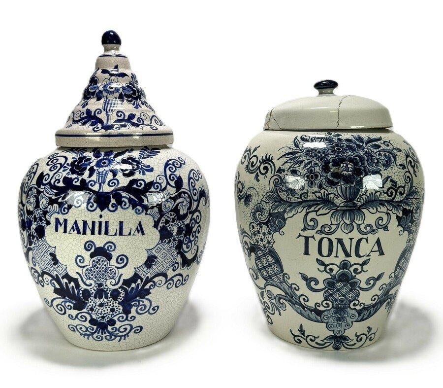 1357. Aardewerken tabakspotten, eerste helft 20e eeuw, Ophalen of Verzenden