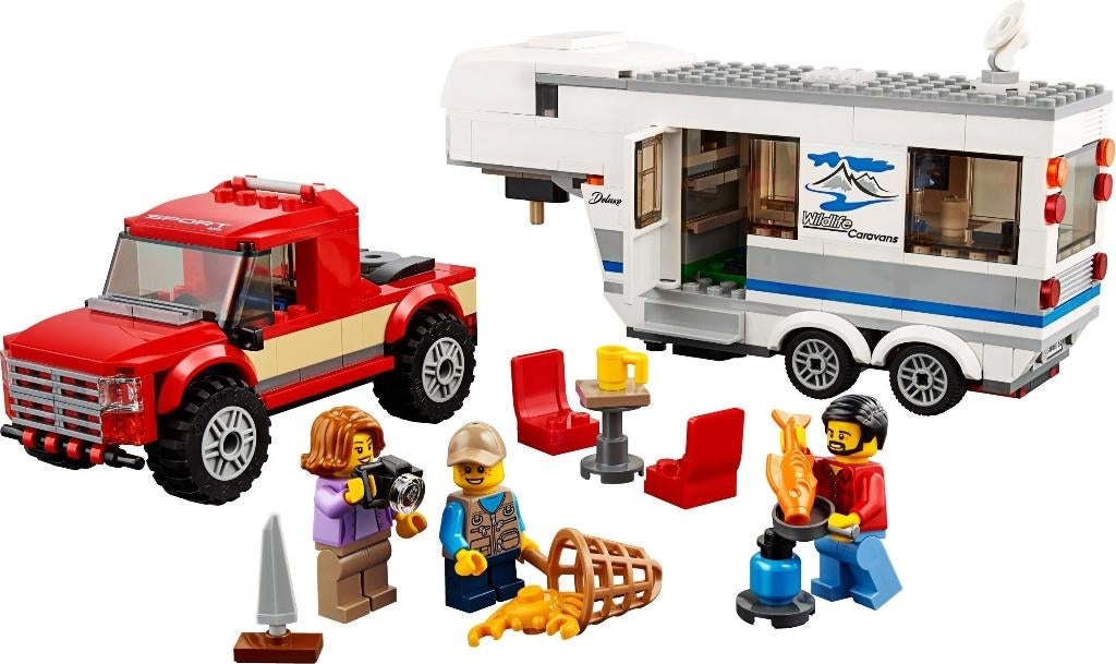 60182 - City: Pickup & Caravan, Kinderen en Baby's, Speelgoed | Duplo en Lego, Hello@support.lego.com, Lego, Nieuw, Ophalen of Verzenden
