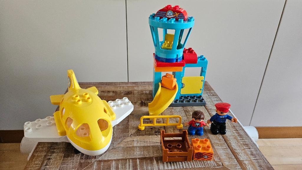 Duplo vliegveld, Ophalen, Zo goed als nieuw, Complete set, Duplo