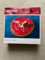 Grote opblaasband watermeloen eiland voor zwembad of zee, Ophalen of Verzenden, Nieuw