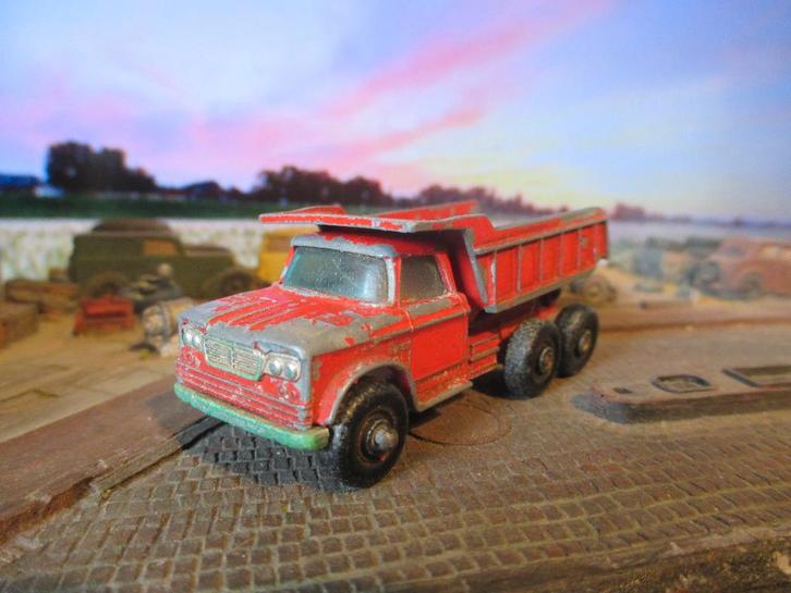 1/85 Dodge Dumper Truck - Lesney No.48c 1966-1969, Hobby en Vrije tijd, Modelauto's | Overige schalen, Gebruikt, Auto, Ophalen of Verzenden