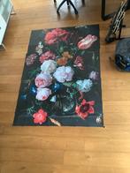 IXXI JAN DAVIDSZ. DE HEEM bloemen in een glazen vaas, Huis en Inrichting, Ophalen, Overige typen, Zo goed als nieuw, 100 tot 125 cm