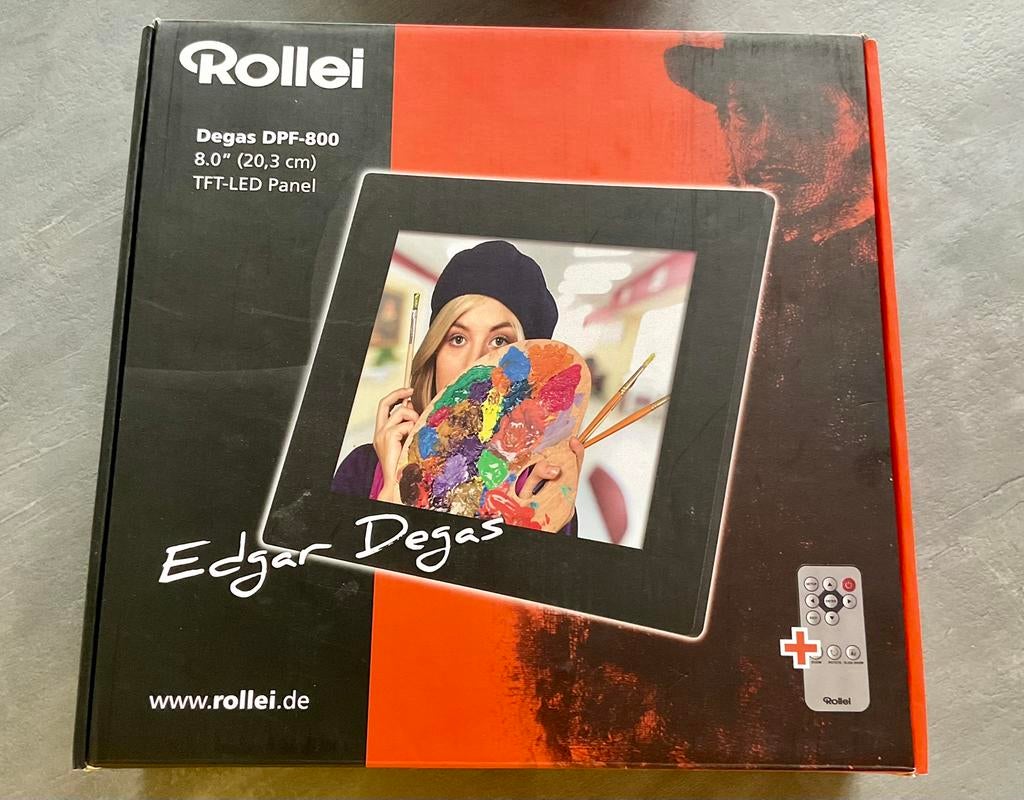 Fotolijst digitaal, Ophalen of Verzenden, Zo goed als nieuw, 8 tot 12 inch, Afstandsbediening