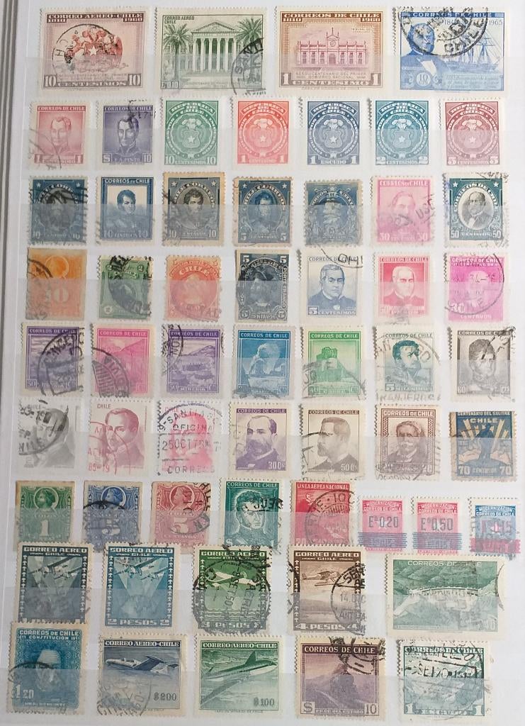 POSTZEGELS CHILI GESTEMPELD/POSTFRIS, Verzenden, Zuid-Amerika