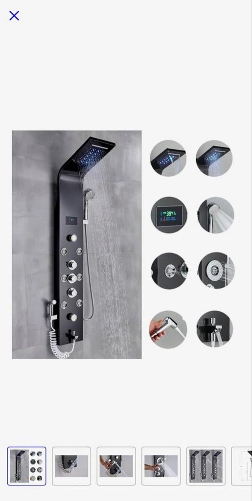 Nieuw Douchepaneel - Regendouche, Waterval, Jets, Ophalen of Verzenden, Nieuw, Met douche