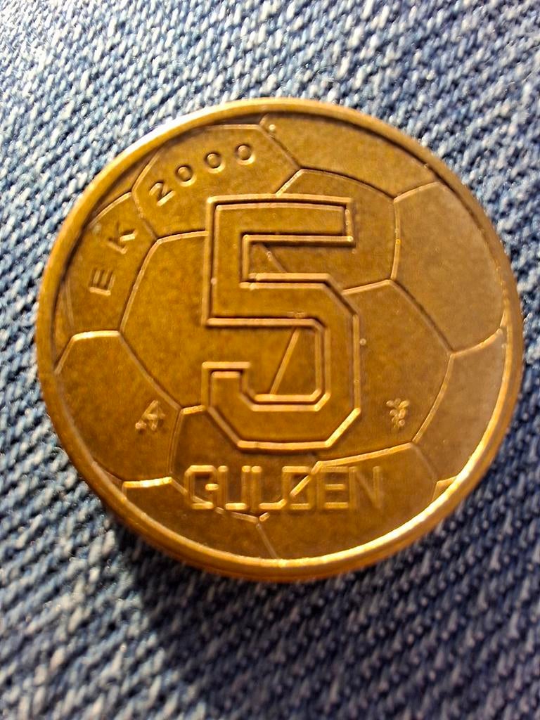 5 Gulden munt EK 2000 Koningin Beatrix, Postzegels en Munten, Munten | Nederland, Ophalen of Verzenden
