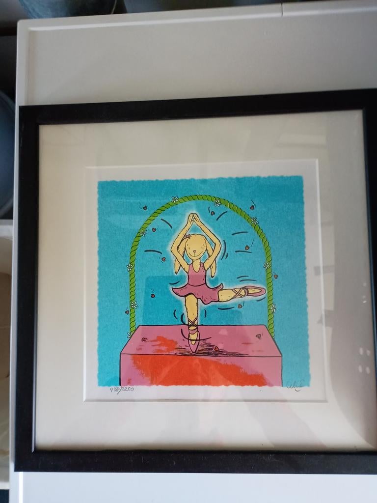 Zeefdruk Ballerina Celine Maat - Nieuw, Antiek en Kunst, Kunst | Litho's en Zeefdrukken, Ophalen of Verzenden