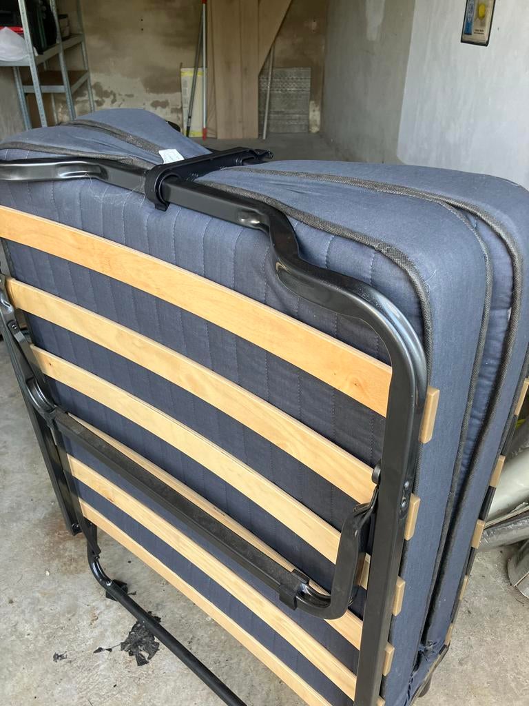 Opklapbed met lattenbodem en matras, Huis en Inrichting, Slaapkamer | Bedden, Eenpersoons, Ophalen of Verzenden, 80 cm, 200 cm