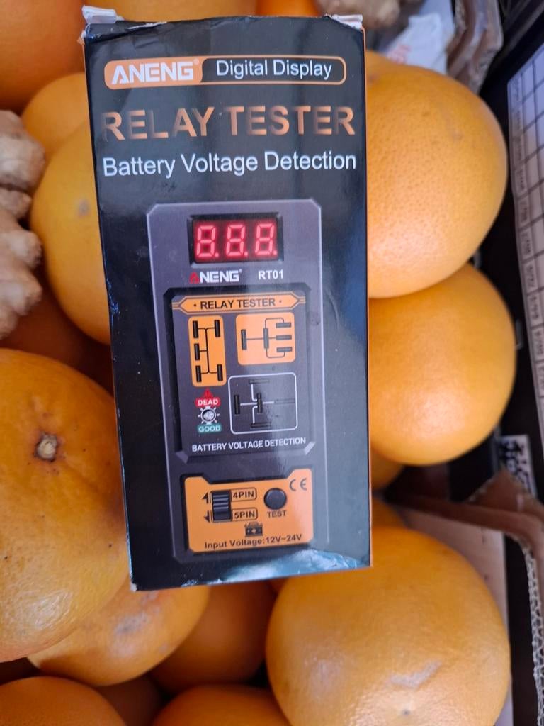 ANENG RT01 Relais Tester - Digitale Display 12V-24V, Ophalen of Verzenden, Nieuw, Universele onderdelen