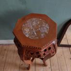 Lucky Vintage Chinese plantentafel met marmeren blad, Ophalen, Gebruikt, ., .