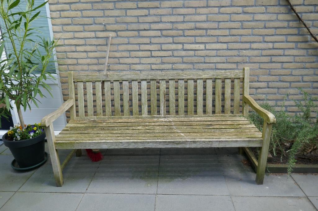 Houten Tuinbank, Tuin en Terras, Tuinbanken, Ophalen, Gebruikt, Hout