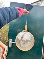 Klassieke hanglamp, ronde bol, Ophalen, Gebruikt, Glas, 50 tot 75 cm