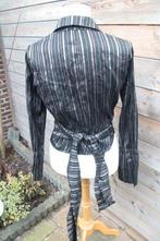 Wikkelblouse zwart/ brons sophia pigozzi mt 42 Vaste prijs A, Zwart, Maat 42/44 (L), Sophia pigozzi, Ophalen of Verzenden