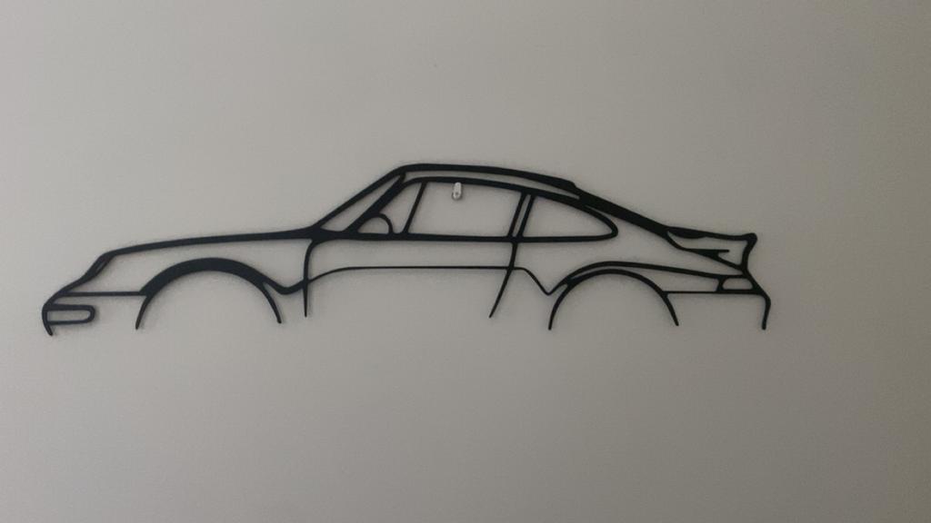 Porsche 911 silhouet, Ophalen, Nieuw, Eigen ontwerp, Metaal