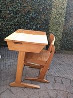 Oude schoolbank hout, Ophalen of Verzenden