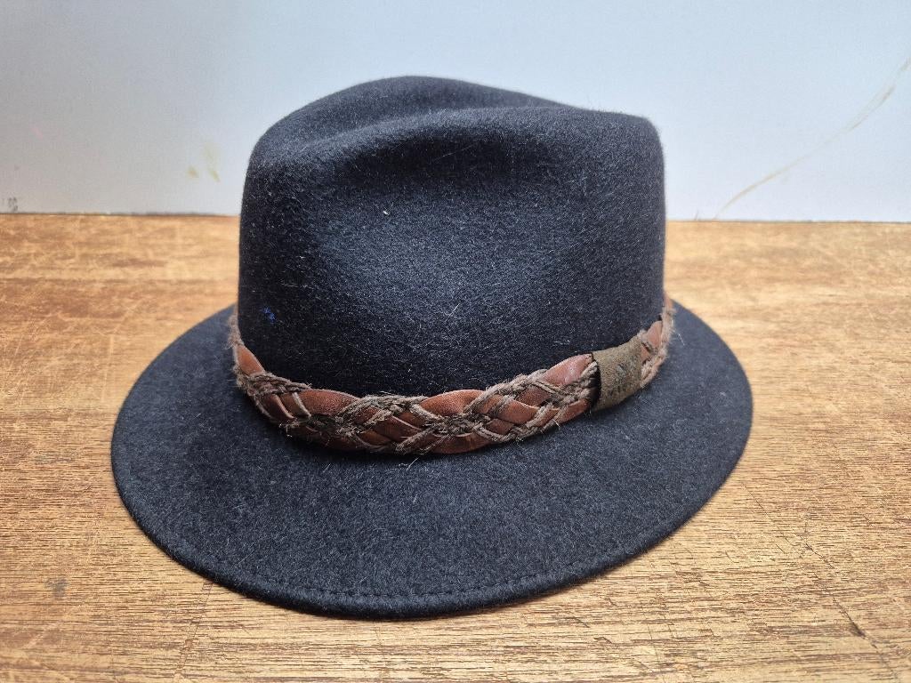 Mayser vilten hoed, nieuw! maat 56 zwart, Ophalen of Verzenden, Nieuw, 57 cm (M, 7⅛ inch) of minder, Mayser