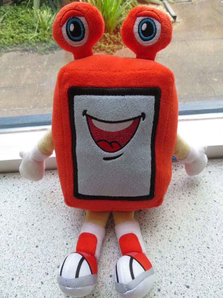 Robot MOO van Heutink zacht velours meet ca 30 cm, Overige typen, Ophalen of Verzenden, Zo goed als nieuw, Wasbaar