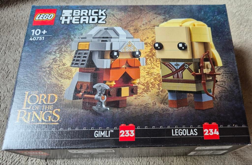 Lego Brickheadz: 40751 - Lord of the Rings Gimli & Legolas, Kinderen en Baby's, Speelgoed | Duplo en Lego, BrickHeadz, Lego, Nieuw