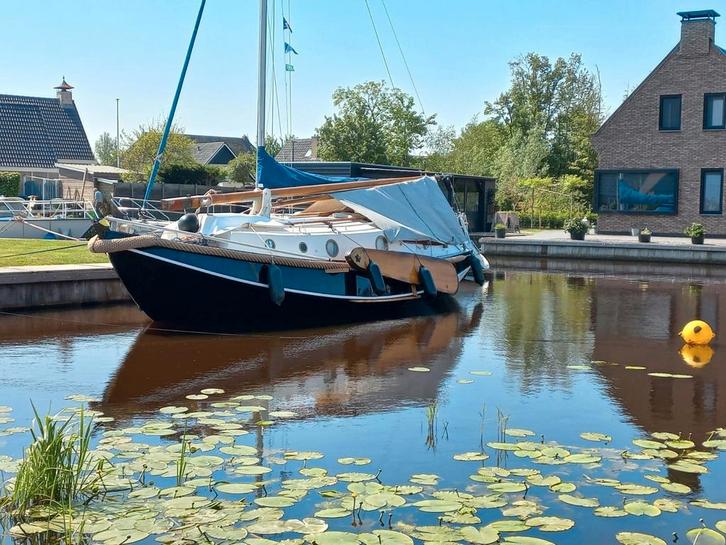 Grundel Platbodem 9.2m, Watersport en Boten, Platbodems, Gebruikt, 9 tot 12 meter, Staal, Diesel, Ophalen of Verzenden