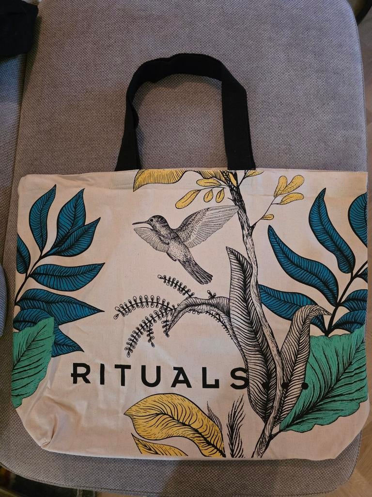 Rituals tas met vogel en bladeren, Ophalen of Verzenden
