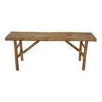 Bamboe tuinbank 120 cm, Info@edvonline.nl, Inductorstraat 9b 3903 KA Veenendaal, Ophalen of Verzenden, Rechte bank