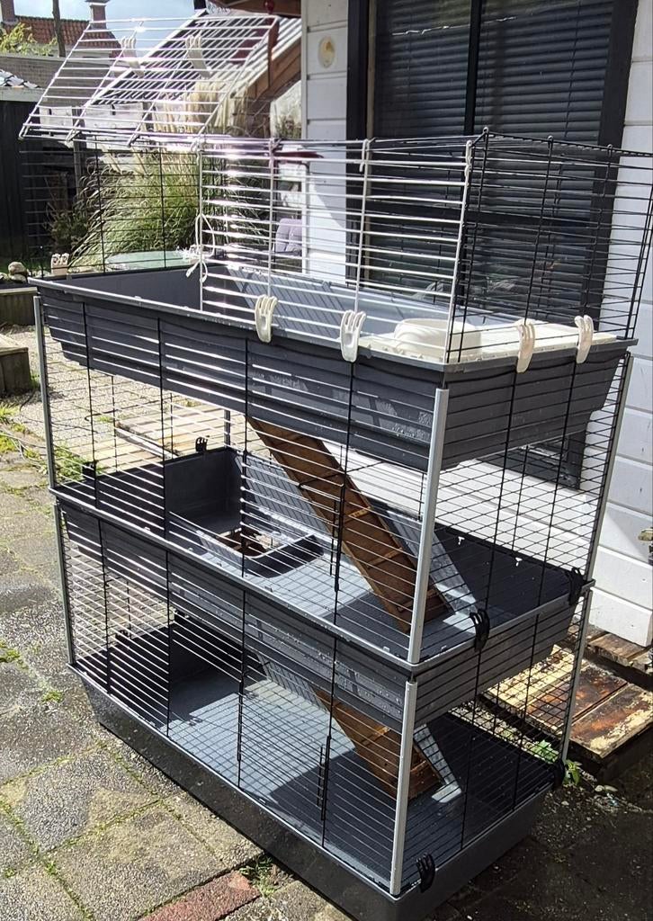 Ferplast knaagdierhok 3 verdiepingen, Dieren en Toebehoren, Ophalen, Rat, 90 cm of meer, Hok