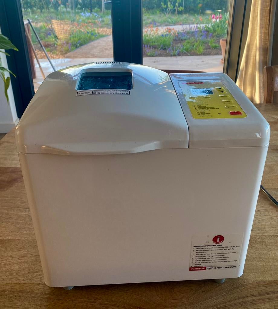 Broodbakmachine Inventum BM25, Kijkvenster, 800 tot 1200 gram deeg, Zo goed als nieuw, Ophalen