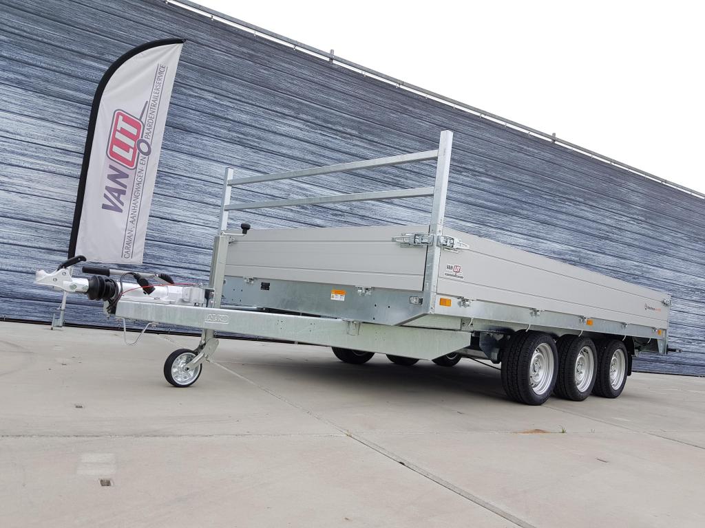 Saris ,PL406x204,3500kg,Plateauwagen 3asser 3x1500kg, Auto diversen, Aanhangers en Bagagewagens, Nieuw