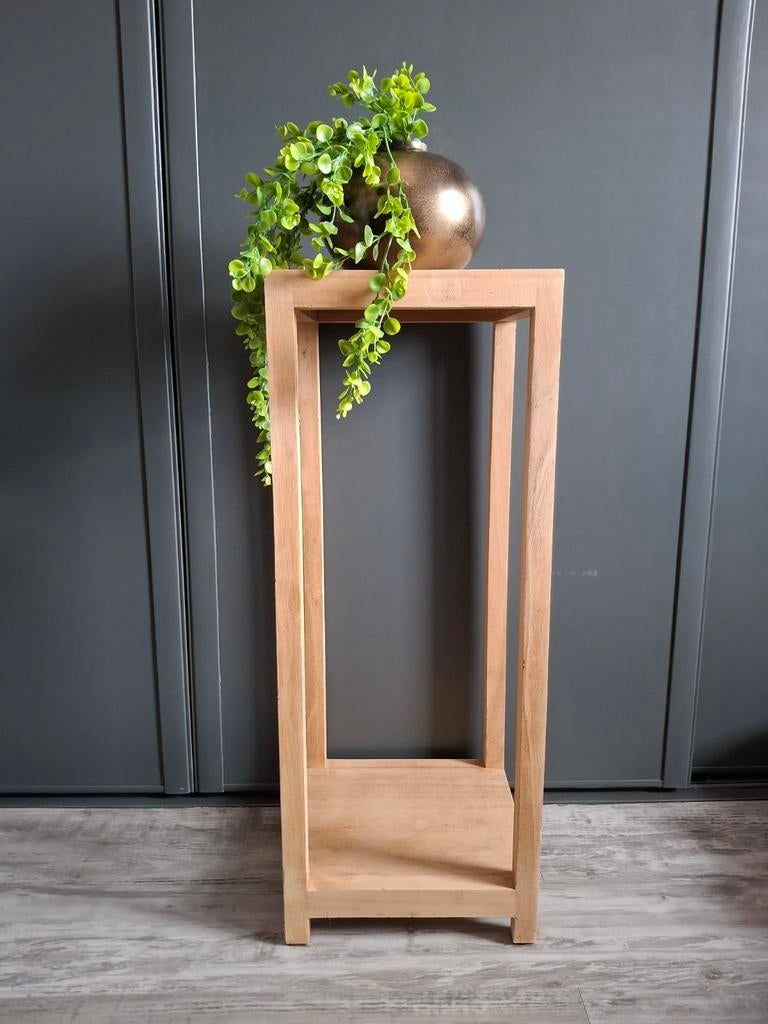 Planten tafel - hoog tafeltje - meubel, Ophalen of Verzenden, Hout