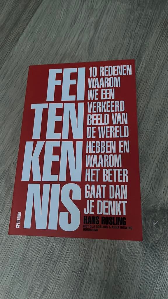 Hans Rosling - Feitenkennis, Boeken, Hans Rosling, Maatschappij en Samenleving, Ophalen of Verzenden, Zo goed als nieuw