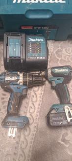 Makita DTD153 DHP484 set met oplader en 5Ah accu, Doe-het-zelf en Verbouw, Gereedschap | Boormachines, Ophalen of Verzenden
