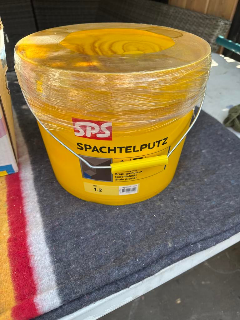 SPS Spachtelputz - Crépis granuleux - 1.2 MM, Ophalen, Wit, Nieuw, Verf