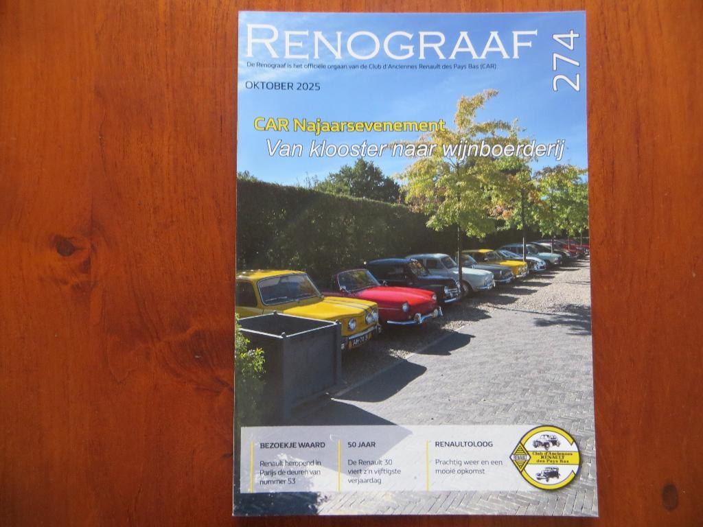 Renograaf 274 50 jaar Renault 30, automuseum Aubergne, Ophalen of Verzenden, Nieuw, Renault