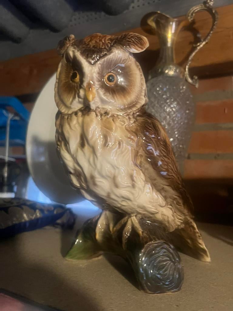 Uil porselein beeld, Ophalen of Verzenden, Gebruikt