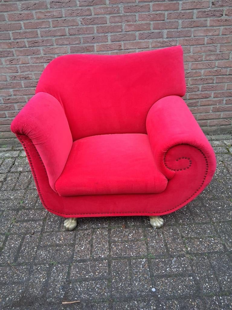 Gaudi Fauteuil van Bretz, Ophalen, Stof, Eén, Rood