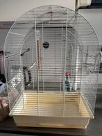 Vogelkooi wit, Dieren en Toebehoren, Vogels | Hokken en Kooien, Ophalen of Verzenden, Gebruikt, Metaal, Vogelkooi