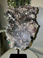 Zeoliet flower amethist op standaard, Ophalen of Verzenden