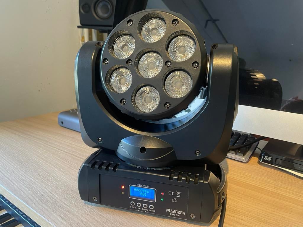Ayra ero 706 RGBWAUV Movinghead, Muziek en Instrumenten, Ophalen, Zo goed als nieuw, Licht, Geluidgestuurd