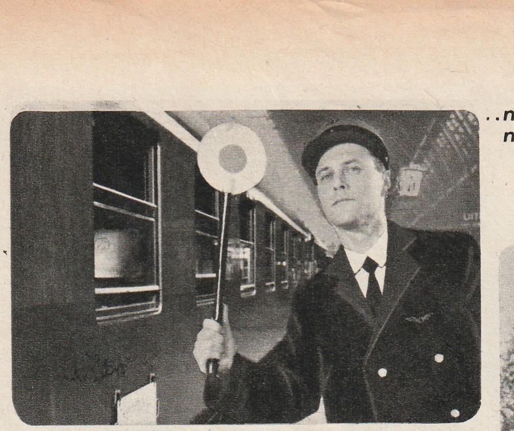 Retro reclame 1963 Knorr soep voor NS conducteur, Verzenden, Overige typen