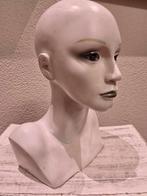 Vintage Mannequinhoofd met pruik - Decoratief, Ophalen of Verzenden