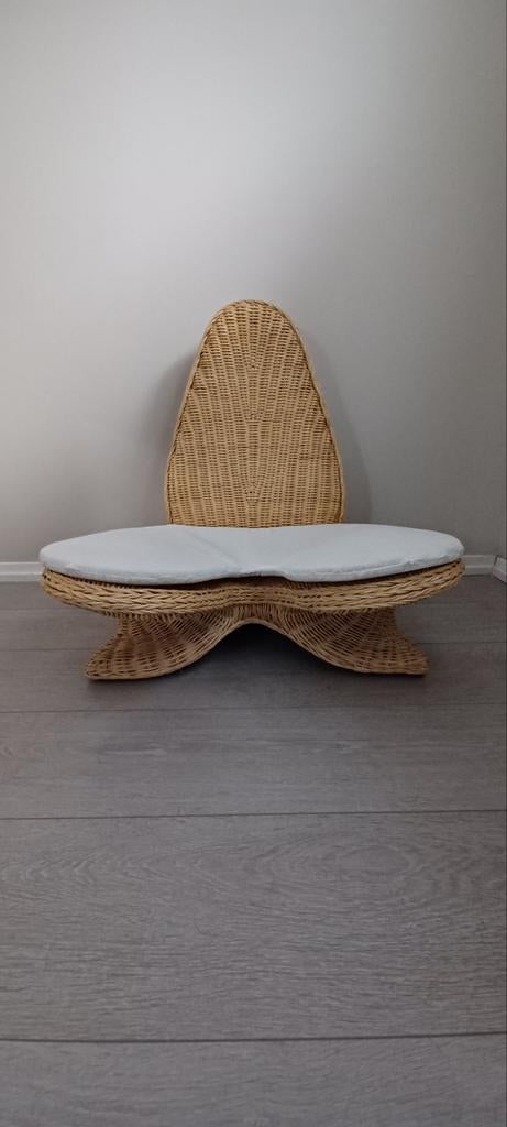 Meditatiestoel met kussen en draagzak, Huis en Inrichting, Stoelen, Eén, Wit, Ophalen