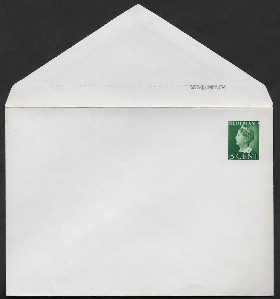 Envelop Geuzendam 26 Zegel Wilhelmina 5 cent., Ophalen of Verzenden, Envelop