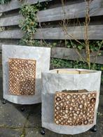 Design Lampen met Houten Ringetjes, Gebruikt, Design, Ophalen of Verzenden, Minder dan 100 cm